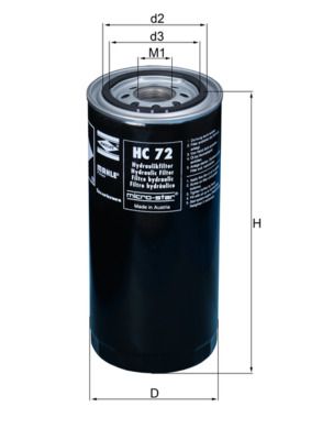 Obrázok Hydraulický filter automatickej prevodovky MAHLE  HC45