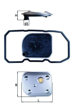 Obrázok Hydraulický filter automatickej prevodovky MAHLE  HX158D
