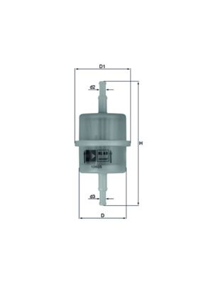 Obrázok Palivový filter MAHLE  KL63OF