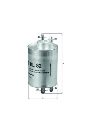 Obrázok Palivový filter MAHLE  KL82