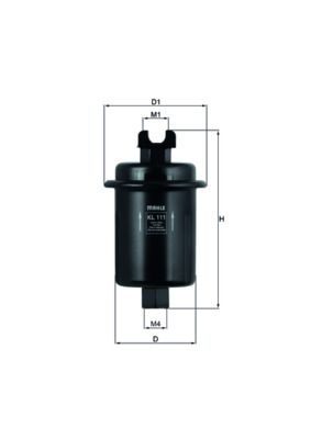 Obrázok Palivový filter MAHLE  KL111