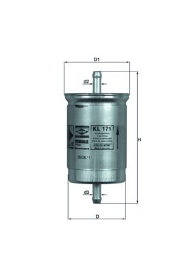Obrázok Palivový filter MAHLE  KL171