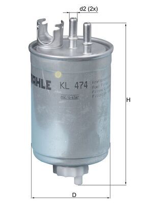 Obrázok Palivový filter MAHLE  KL474