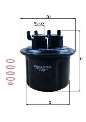 Obrázok Palivový filter MAHLE  KL1050D