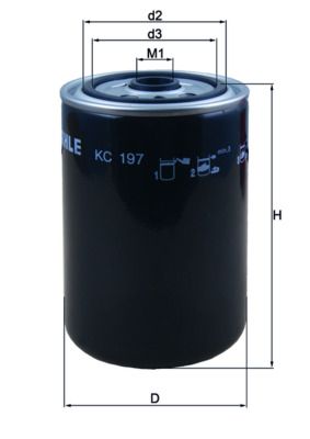 Obrázok Palivový filter MAHLE  KC197