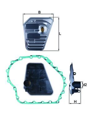 Obrázok Hydraulický filter automatickej prevodovky MAHLE  HX167D