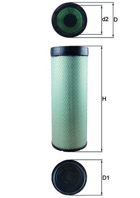 Obrázok Filter sekundárneho vzduchu MAHLE  LXS602