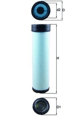 Obrázok Filter sekundárneho vzduchu MAHLE  LXS284