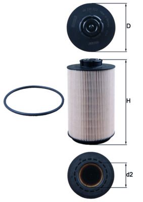 Obrázok Palivový filter MAHLE  KX230D