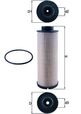Obrázok Palivový filter MAHLE  KX732D