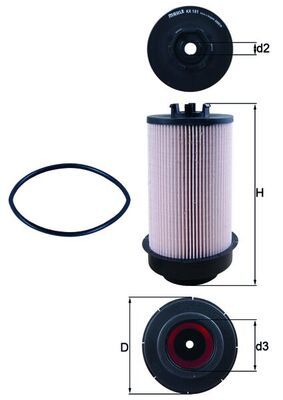 Obrázok Palivový filter MAHLE  KX181D