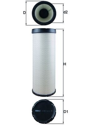 Obrázok Filter sekundárneho vzduchu MAHLE  LXS252