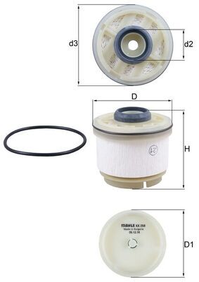 Obrázok Palivový filter MAHLE  KX268D