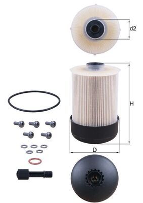 Obrázok Palivový filter MAHLE  KX33822D