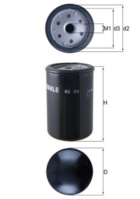 Obrázok Palivový filter MAHLE  KC24