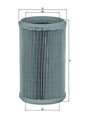 Obrázok Vzduchový filter MAHLE  LX914