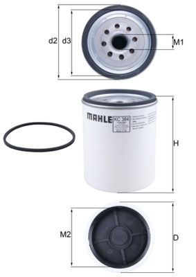 Obrázok Palivový filter MAHLE  KC384D