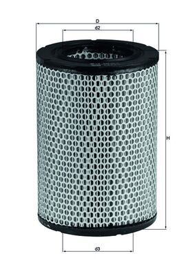 Obrázok Vzduchový filter MAHLE  LX228