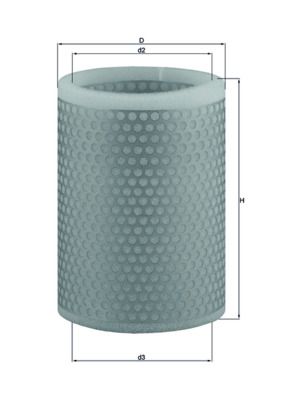 Obrázok Vzduchový filter MAHLE  LX136