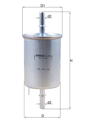 Obrázok Palivový filter MAHLE  KL470