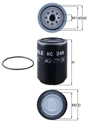 Obrázok Palivový filter MAHLE  KC249D