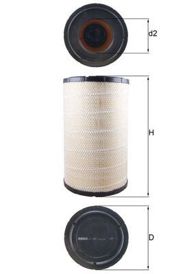 Obrázok Vzduchový filter MAHLE  LX1243