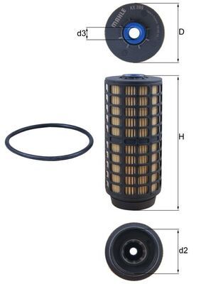 Obrázok Palivový filter MAHLE  KX399D
