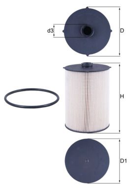 Obrázok Palivový filter MAHLE  KX481D
