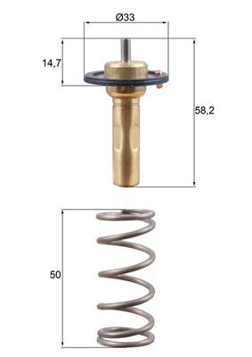 Obrázok Termostat chladenia MAHLE BEHR TX26589D