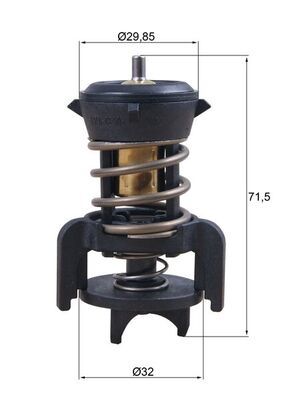 Obrázok Termostat chladenia MAHLE BEHR TX25194D