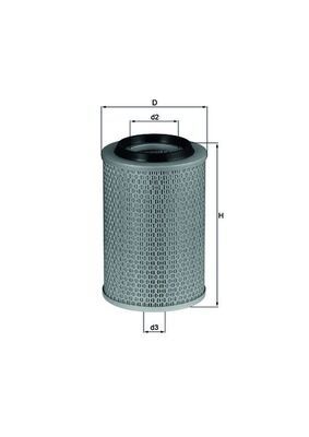 Obrázok Vzduchový filter MAHLE  LX496
