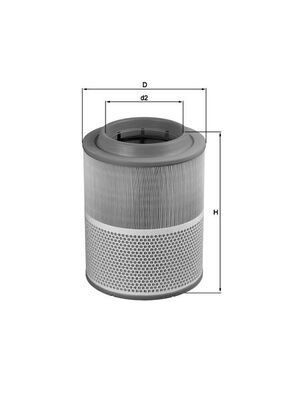Obrázok Vzduchový filter MAHLE  LX1072