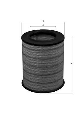 Obrázok Vzduchový filter MAHLE  LX1281