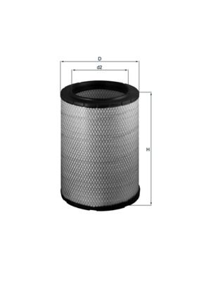 Obrázok Vzduchový filter MAHLE  LX1600