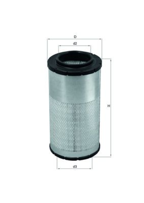Obrázok Vzduchový filter MAHLE  LX2066