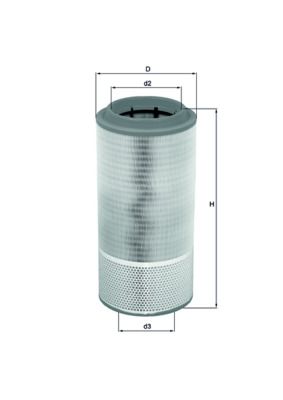 Obrázok Vzduchový filter MAHLE  LX2109