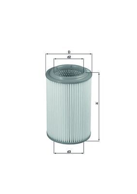 Obrázok Vzduchový filter MAHLE  LX2689