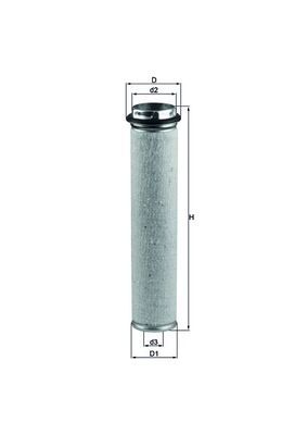 Obrázok Filter sekundárneho vzduchu MAHLE  LXS51