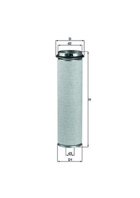 Obrázok Filter sekundárneho vzduchu MAHLE  LXS371
