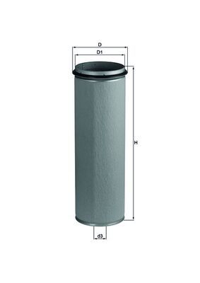 Obrázok Filter sekundárneho vzduchu MAHLE  LXS441