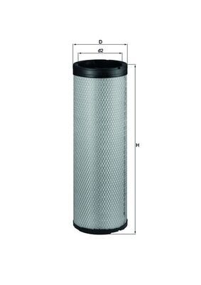 Obrázok Filter sekundárneho vzduchu MAHLE  LXS223