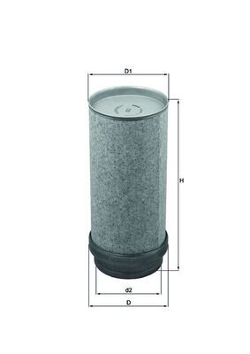 Obrázok Filter sekundárneho vzduchu MAHLE  LXS282