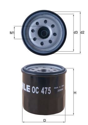 Obrázok Olejový filter MAHLE  OC475
