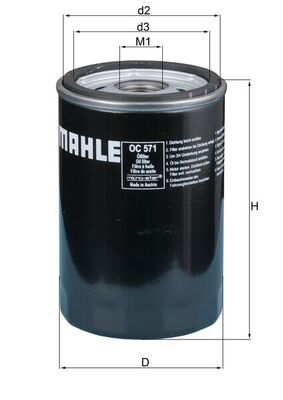 Obrázok Olejový filter MAHLE  OC571