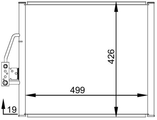 Obrázok Kondenzátor klimatizácie MAHLE BEHR AC277000S