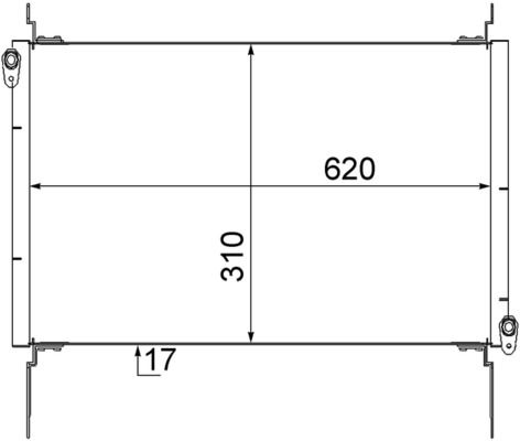 Obrázok Kondenzátor klimatizácie MAHLE BEHR AC562000S
