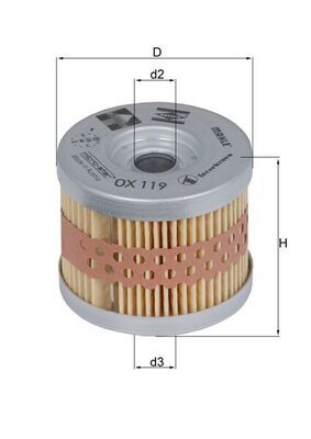 Obrázok Olejový filter MAHLE  OX119