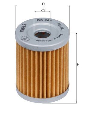 Obrázok Olejový filter MAHLE  OX407