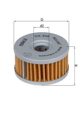 Obrázok Olejový filter MAHLE  OX408