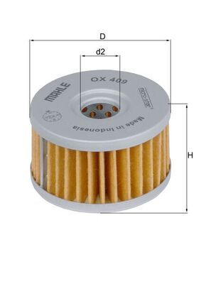 Obrázok Olejový filter MAHLE  OX409